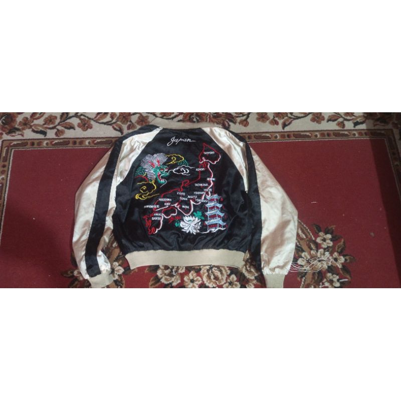 sukajan souvenir jacket reversible tora eagle