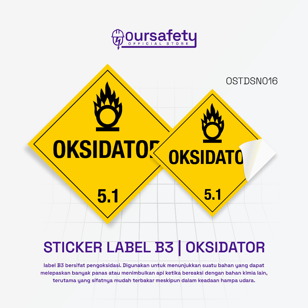 

Stiker B3 - Oksidator - Label Keamanan Bahan Berbahaya