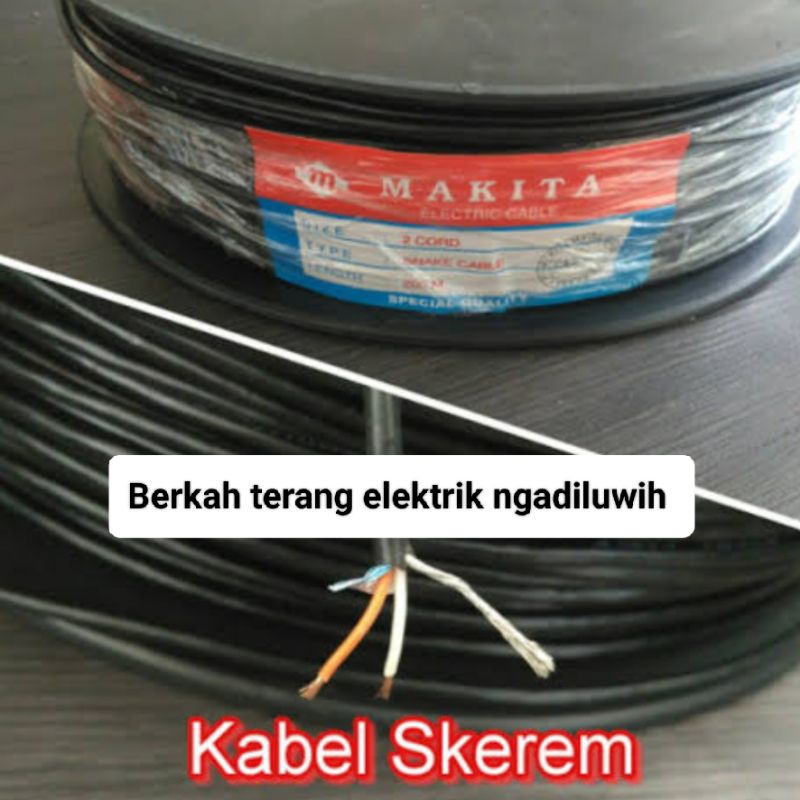 Kabel Head Kabel Skerem Stereo HITAM MAKITA Tembaga Murni