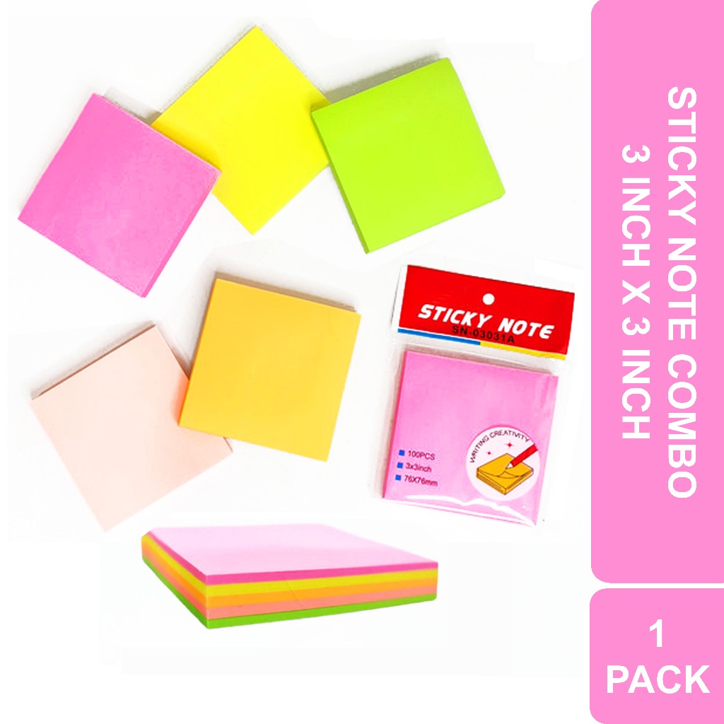 

STICKY NOTE 5 WARNA 3 INCH X 3 INCH 100 LEMBAR | 1 PACK