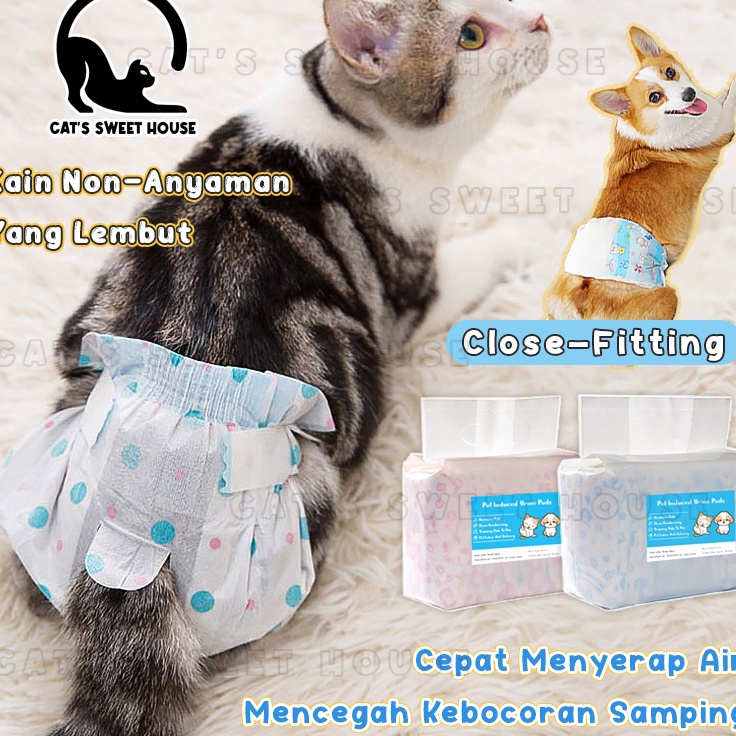 Eksklusif 1 Popok Anjing Jantan Betina Popok Kucing Anjing Pets 1pcs12pcs