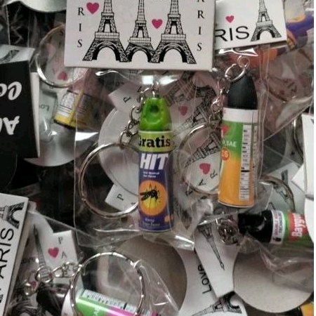 Gantungan kunci miniatur baygon dan hit