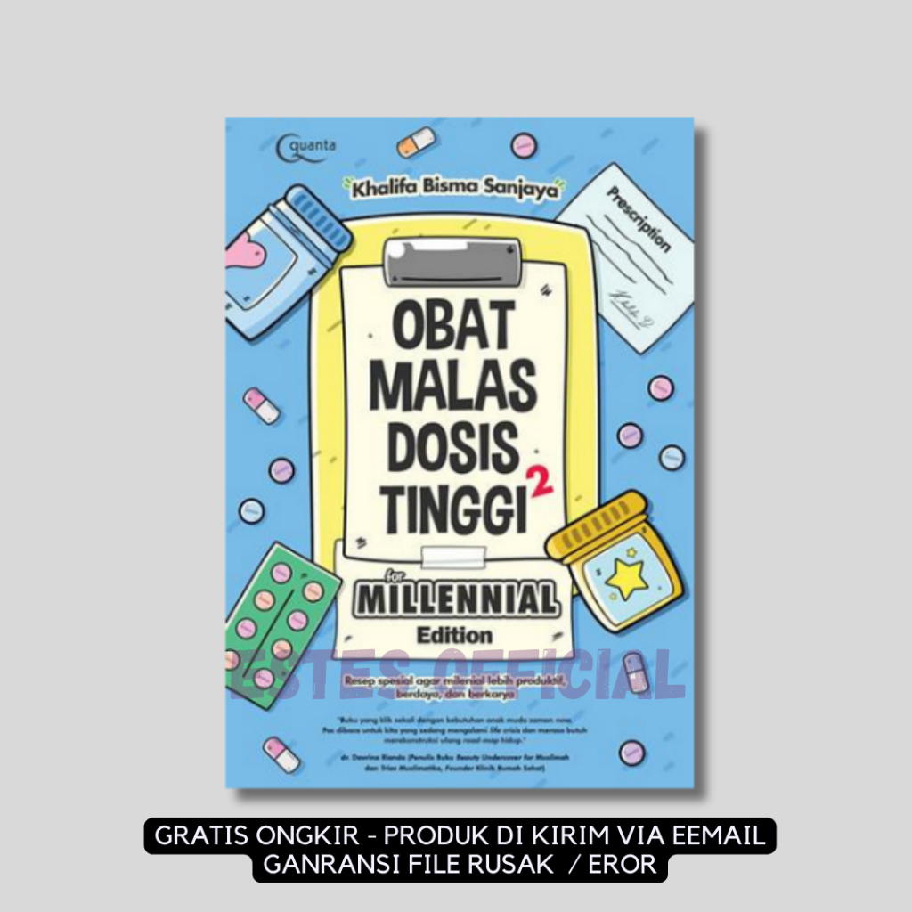 

[ ID395 ] Obat Malas Dosis Tinggi 2 : for Millenials Edition