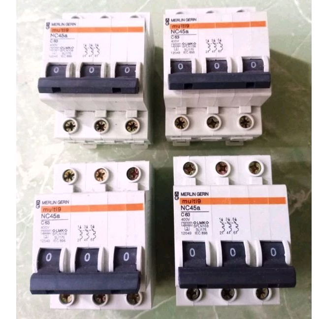 MCB MERLIN GERIN 3 PHASE 63 Amper MULTI 9 NC45A