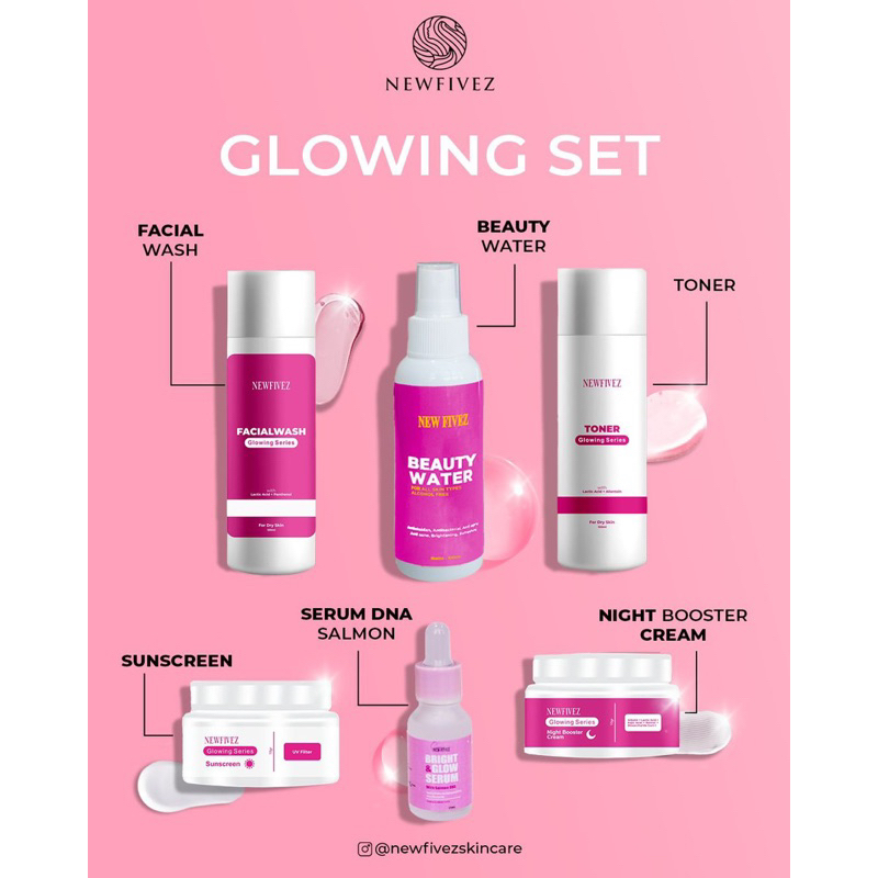 NEW FIVEZ SKINCARE PAKETAN SERIES ACNE SERIES DAN GLOW SERIES ( KONSUL SEBELUM ORDER )