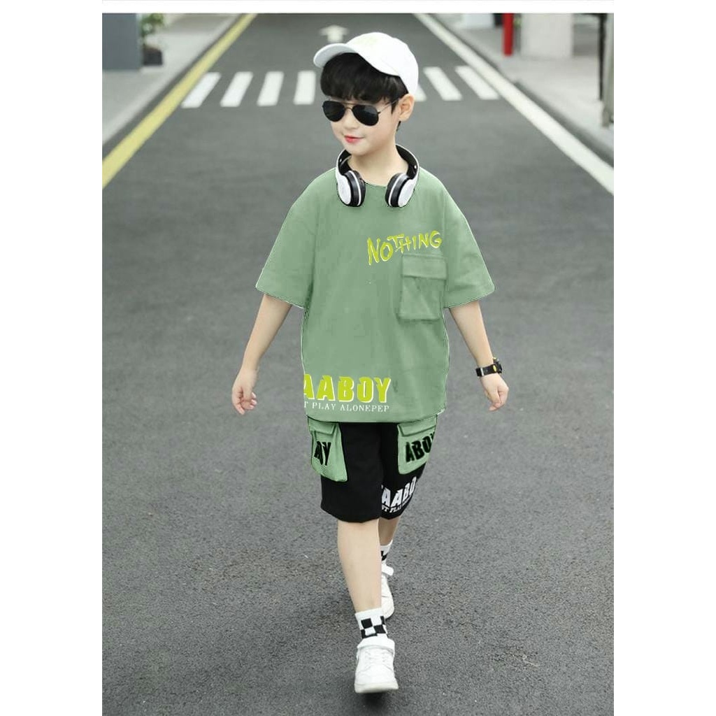 Setelan Baju Anak Laki-Laki Oversize Remaja Tanggung Kids Set Bentley Baju set anak Korea Kekinian