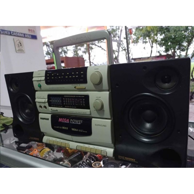 radio kaset polytron mega power normal