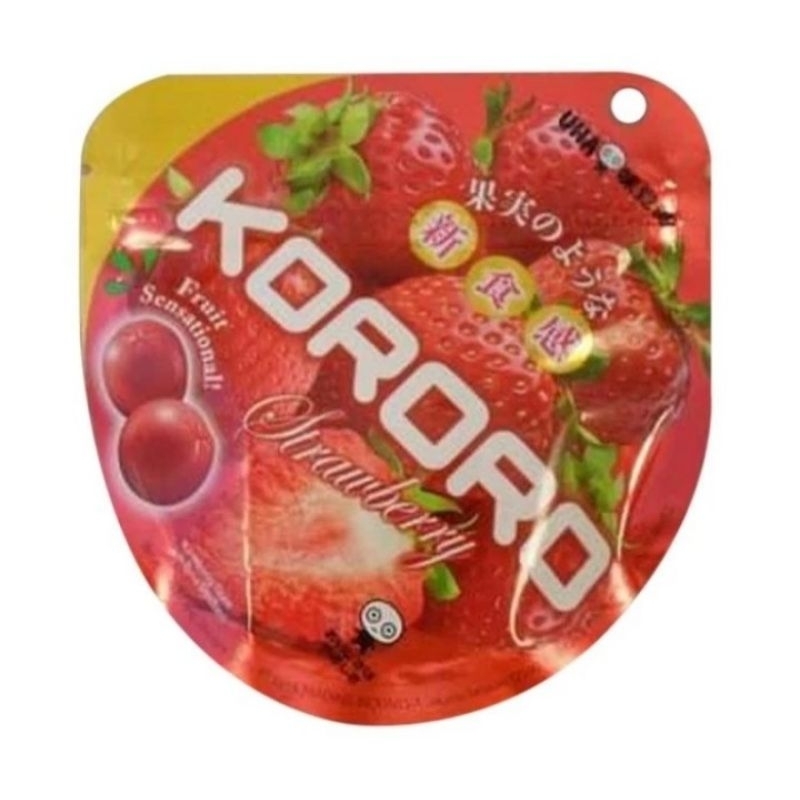 

UHA KORORO STRAWBERRY JELLY CANDY 40GR