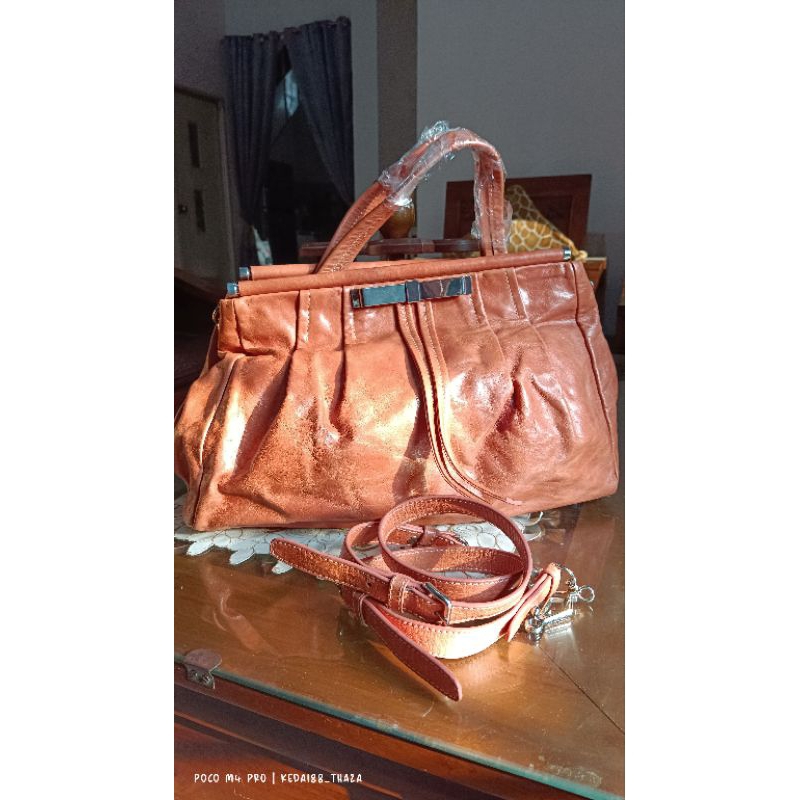 Miu Miu Vintage, Brown Leather (Top Handel & Sling Bag)