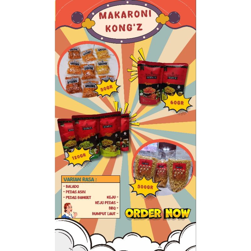 

MAKARONI KONG'Z (500gr)