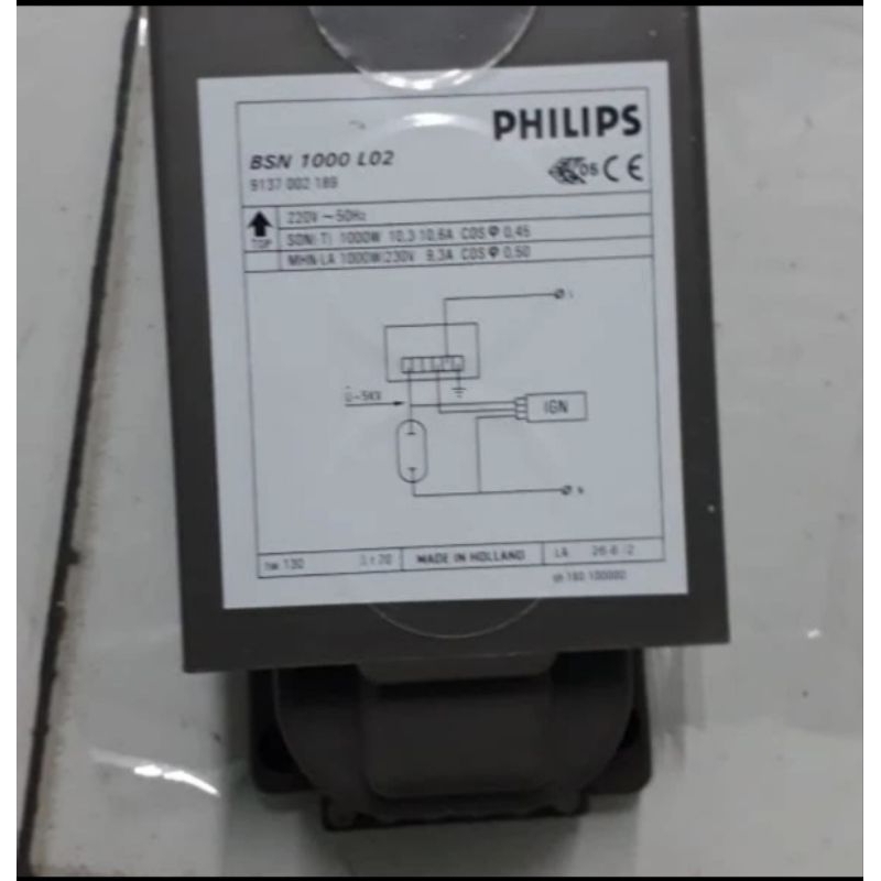 ballast philips BSN 1000w philips
