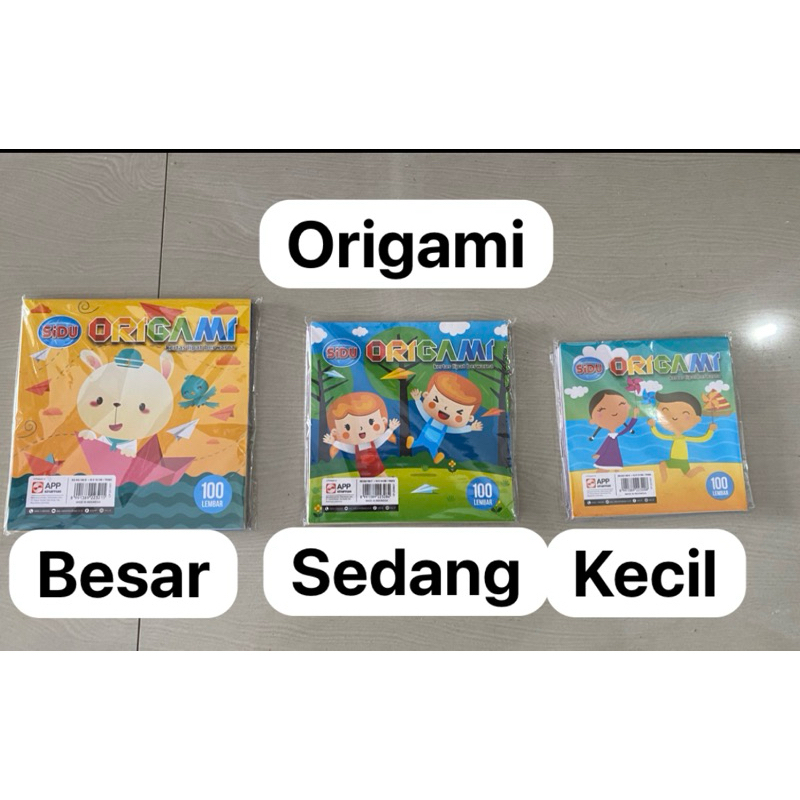 

ORIGAMI KERTAS LIPAT SUKUNG BERWARNA SIDU 100 LEMBAR