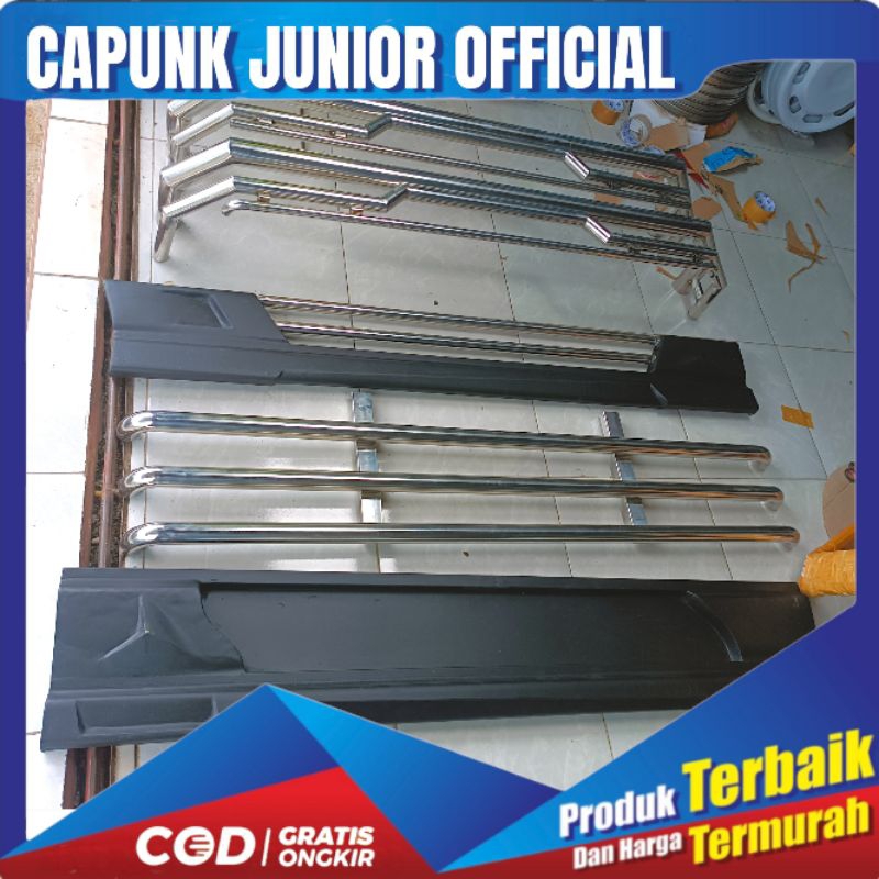 Bemper Samping L300 UERO2 + Kontruksi Jungkit & Hidrolik Manual NEW Bak Datar & Bak Slebor