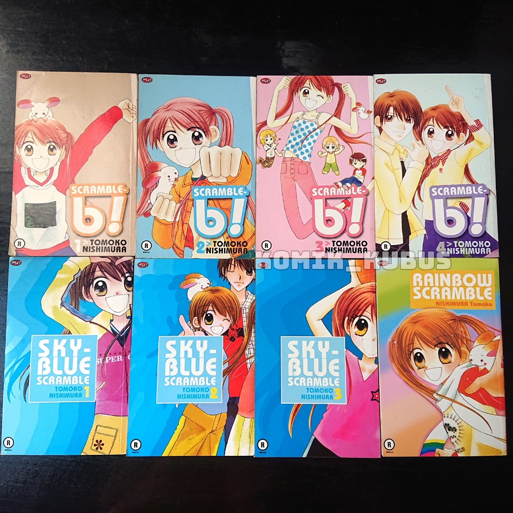 Komik Scramble B Sky Blue Scramble Rainbow Scramble SET Tomoko Nishimura