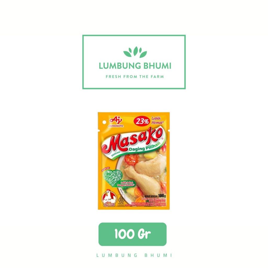 

MASAKO Bumbu Kaldu Ayam 100 Gr 1 Pcs - Lumbung Bhumi