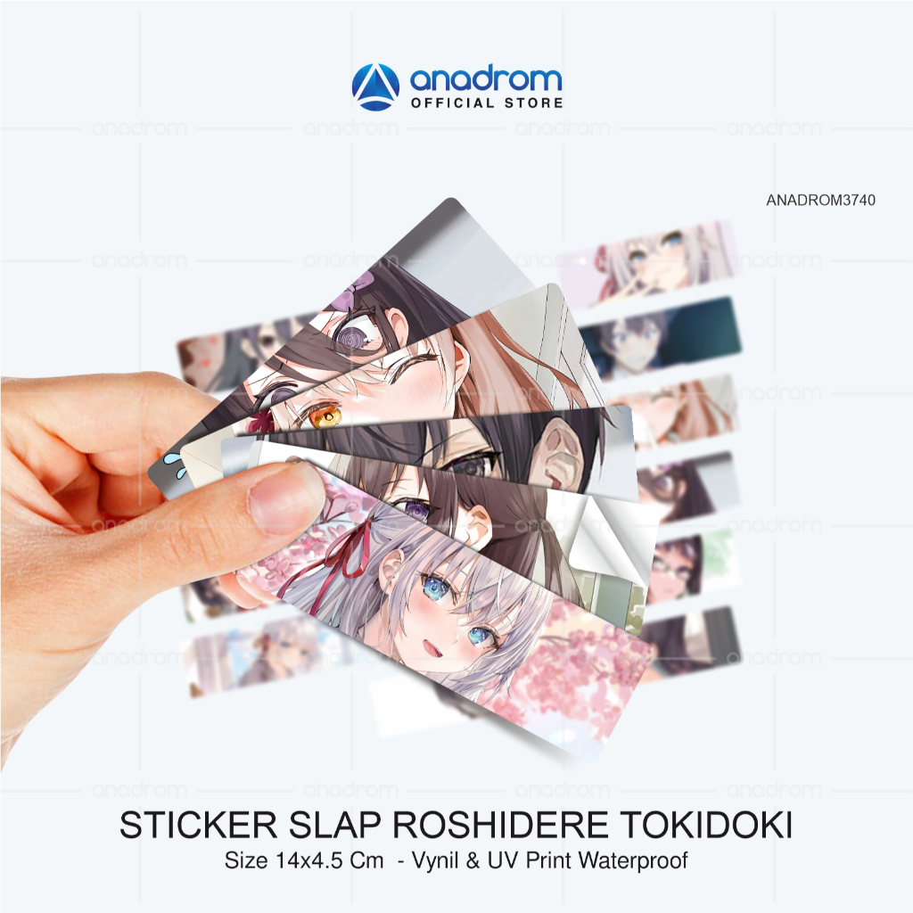 

Stiker Slap Roshidere Tokidoki Bosotto Russia go de Dereru Tonari no Alya san | Stiker Slap Character Anime Roshidere Waterproof | Stiker Slap Anime| Stiker Slap 1 Pack Isi 4 Pcs | Size 14x4.5 Cm | Anadrom 3740