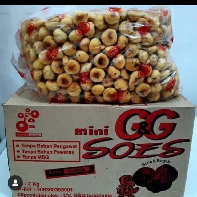 

Soes coklat 1 kg / cemilan GG SOES sus kering coklat 1 kardus isi 2 kg