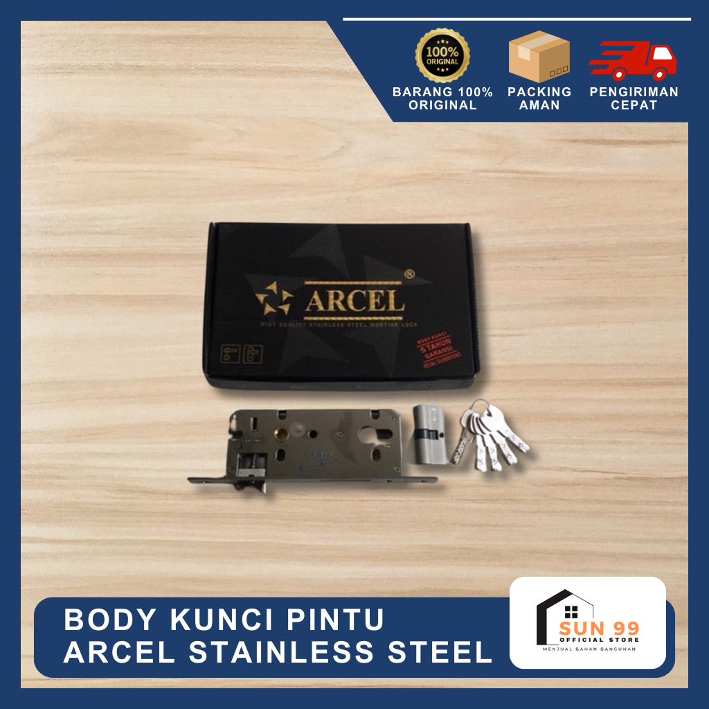 Body Kunci Pintu ARCEL Stainless Steel