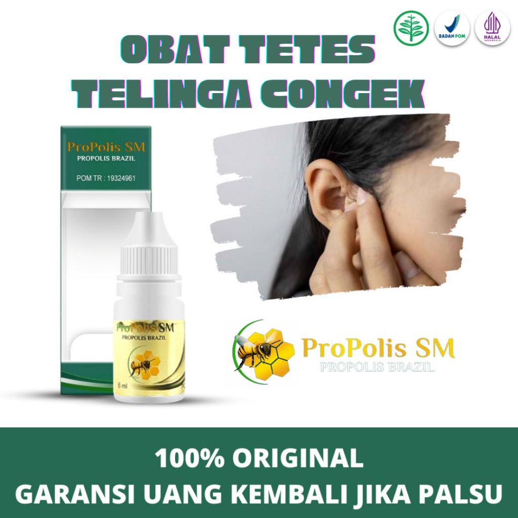 Obat Tetes Telinga Pembersih Kotoran Telinga Congek Telinga Kotor Telinga Bernanah Propolis