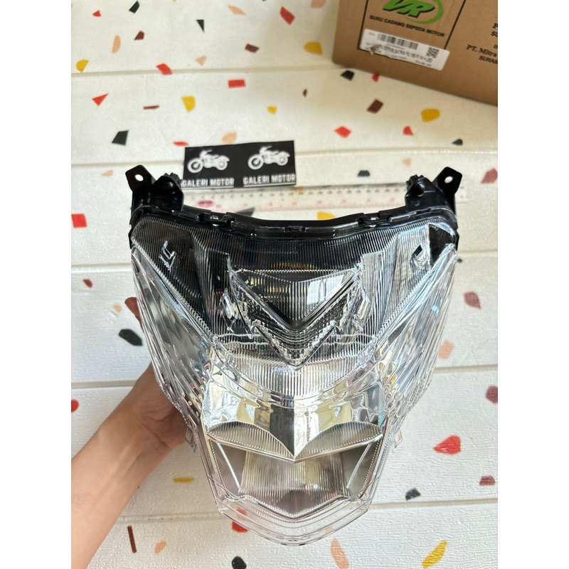Lampu depan satria 150 fu fi 16 + led reflektor satria fu fi 2016 up led