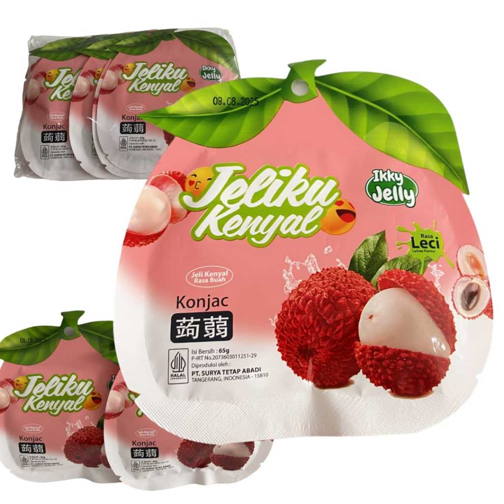 

Jeliku kenyal dan jelly botol Mix aneka rasa buah strawberry leci mangga 1 pack isi 20 pcs