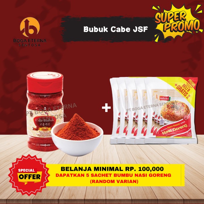 

BUBUK CABE BOTOL JSF (50gr) HALAL (PROMO!)