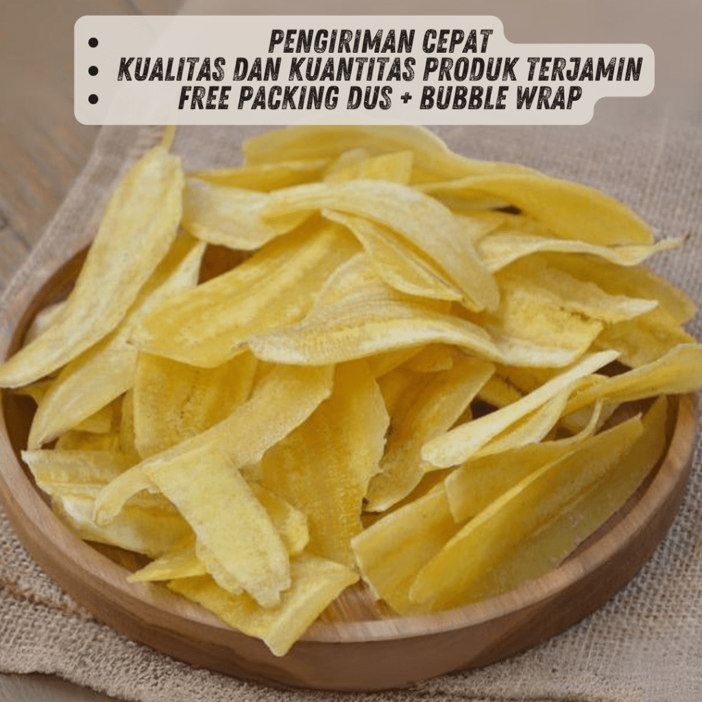 

Keripik Pisang Kepok Asin Gurih Renyah 1kg Original Kualitas Premium