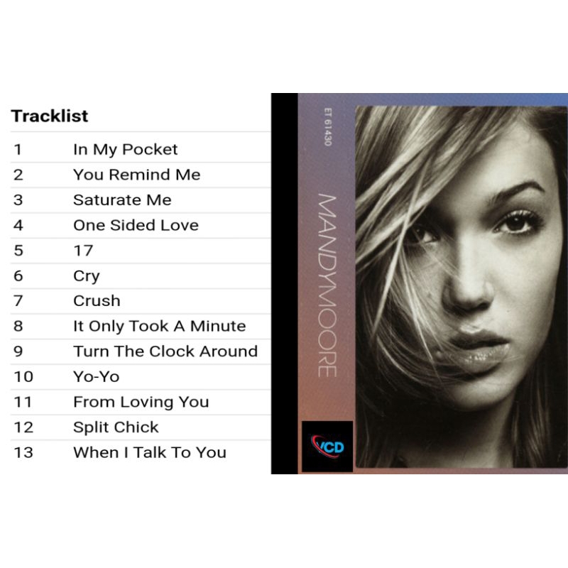 mandy moore vcd album mandy moore