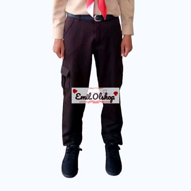 Celana Kempol Pramuka Celana Panjang Kempol Cokelat Pramuka Celana Panjang Pramuka Saku Banyak Celan