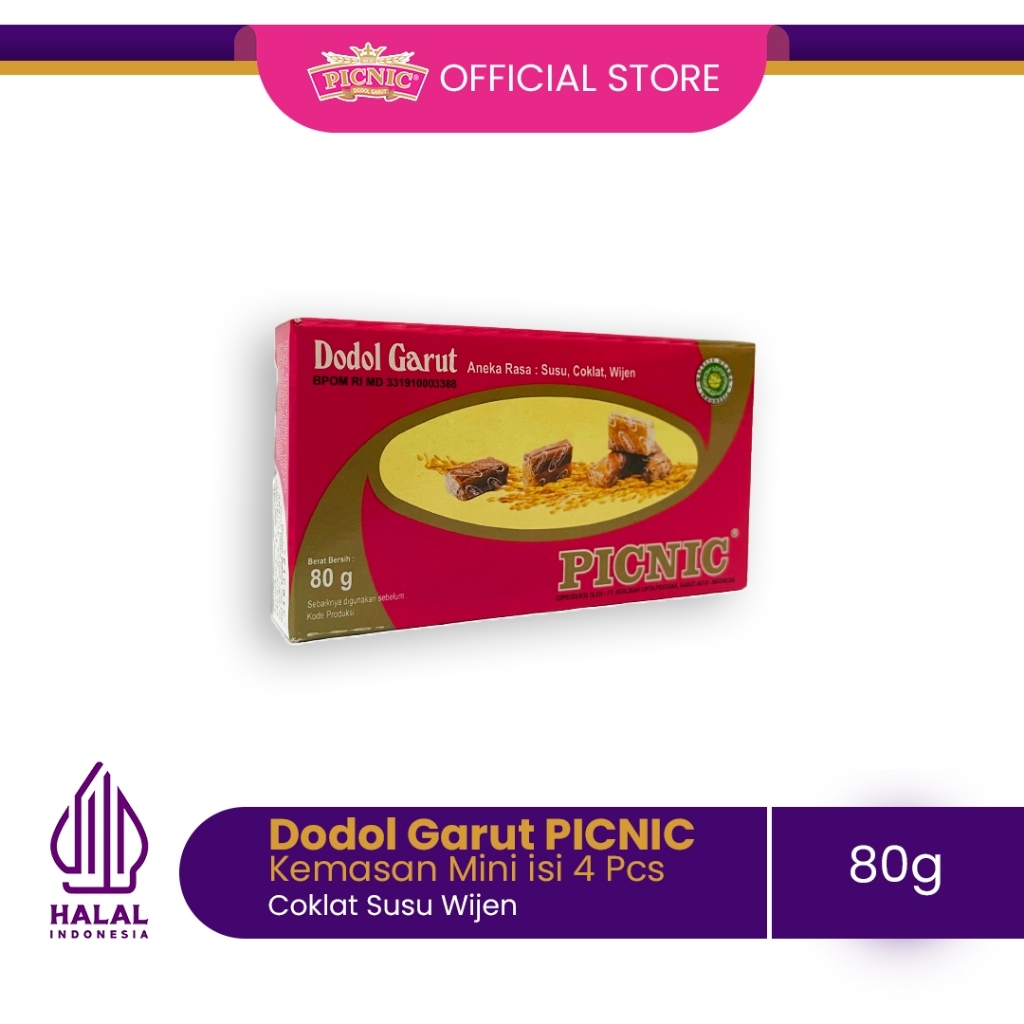 

Dodol Classic PICNIC Mini 80 Gram Kemasan Kecil Isi 4 Pcs Oleh Oleh Dari Jakarta