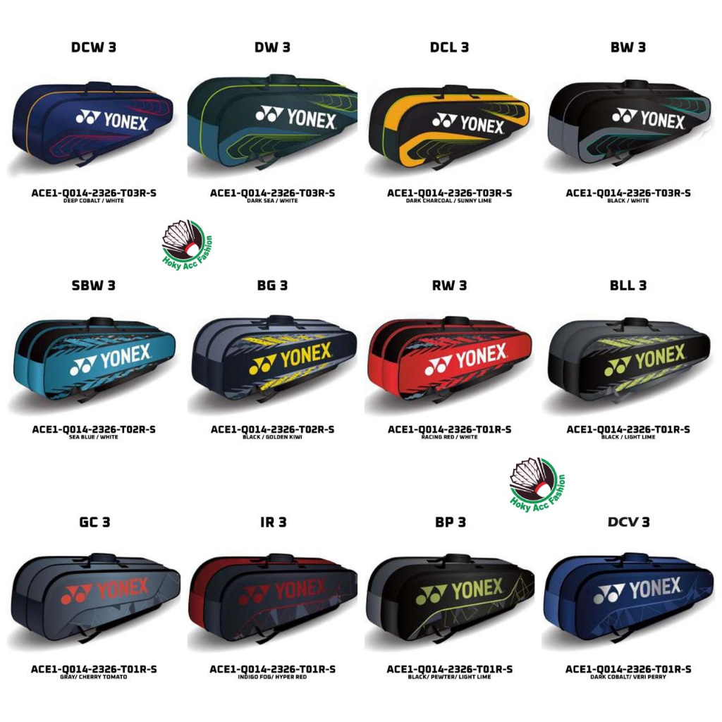 Tas Badminton Bag Yonex ACE 1 - ACE1-Q014-2326-T03R-S Original
