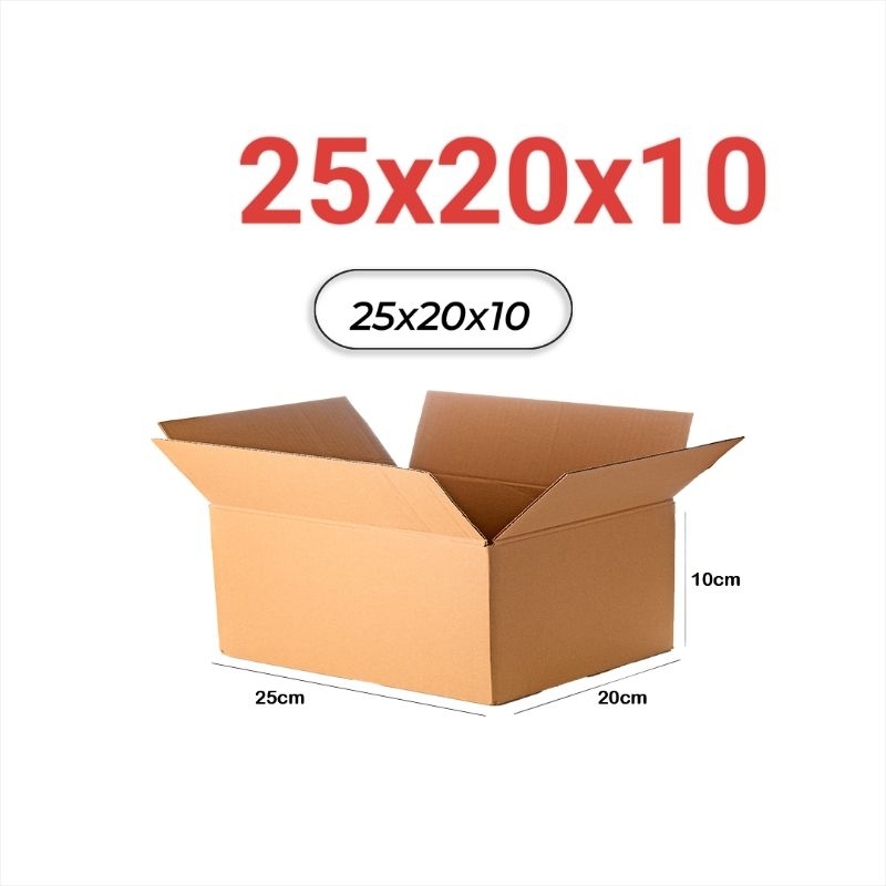 

Kardus Karton Box Baru Ukuran 25x20x10 Cm