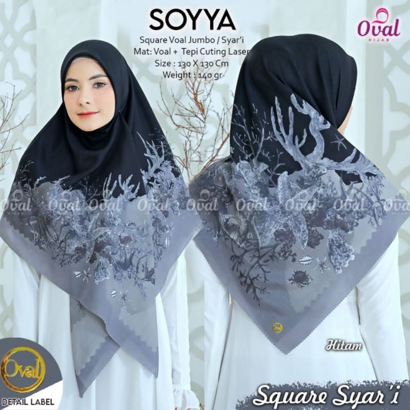 New Arrivals Jilbab Kerudung Khimar Hijab Square Segi Empat Segi Tiga Syar'i Jumbo Katun Voal Motif 