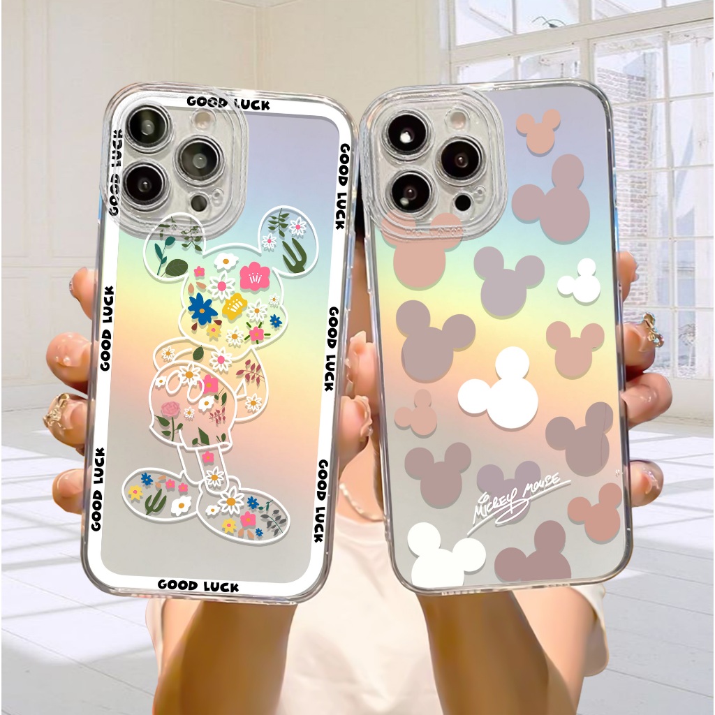 Case Hologram OPPO A5S A11K A12 A7 A15 A15S A57 A77S A58 4G Motif ( 44 ) Softcase Hologram Bening Te