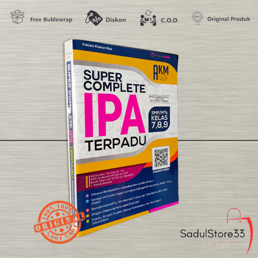 BUKU PELAJARAN SMP - SUPER COMPLETE IPA TERPADU SMP KELAS 7,8,9