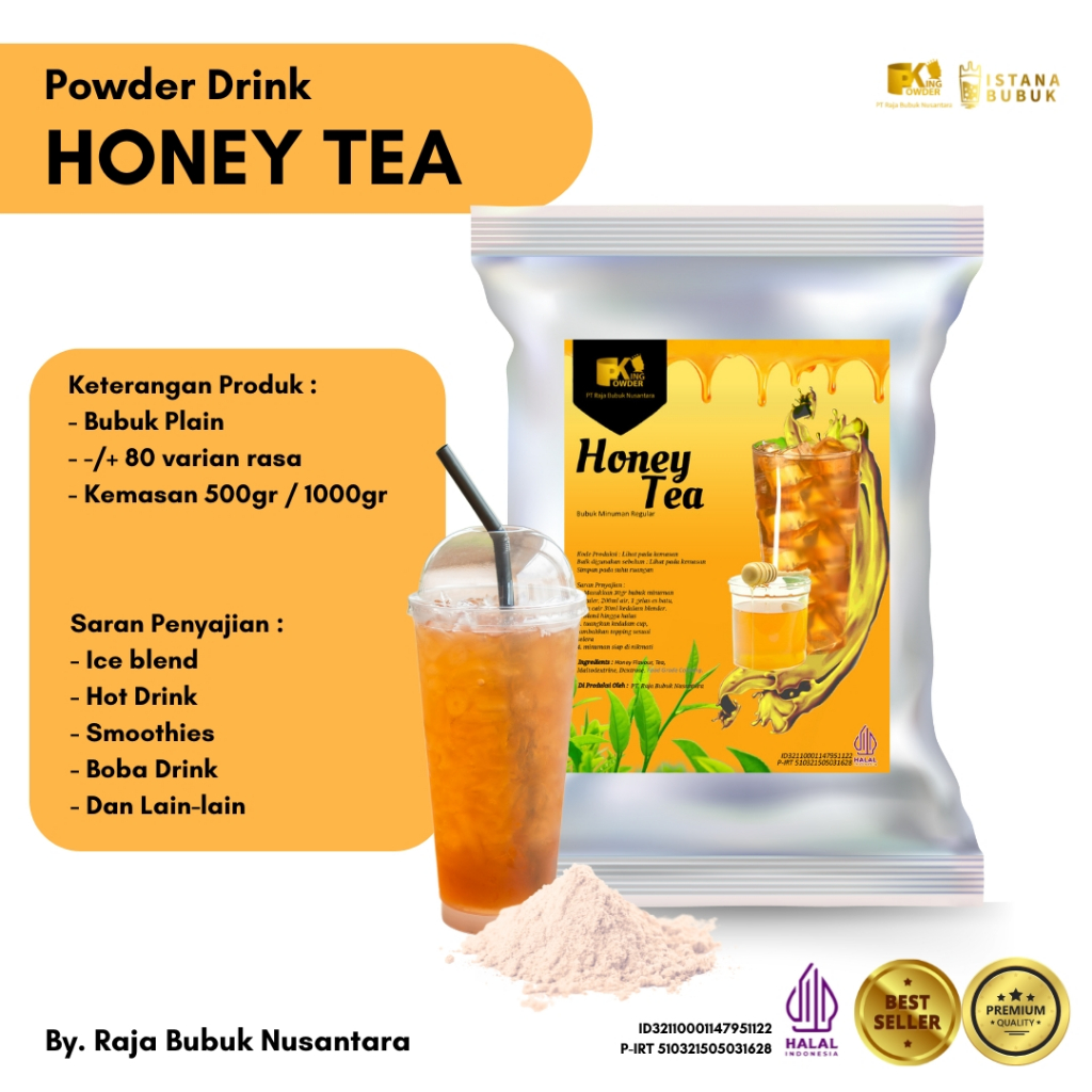 

Bubuk Minuman Honey Tea Bubuk Minuman Teh Madu Bubuk Minuman Honey Tea Powder Drink Honey Tea