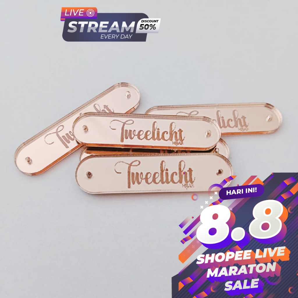 

Label Acrylic Hijab/Baju Premium (FREE DESIGN)