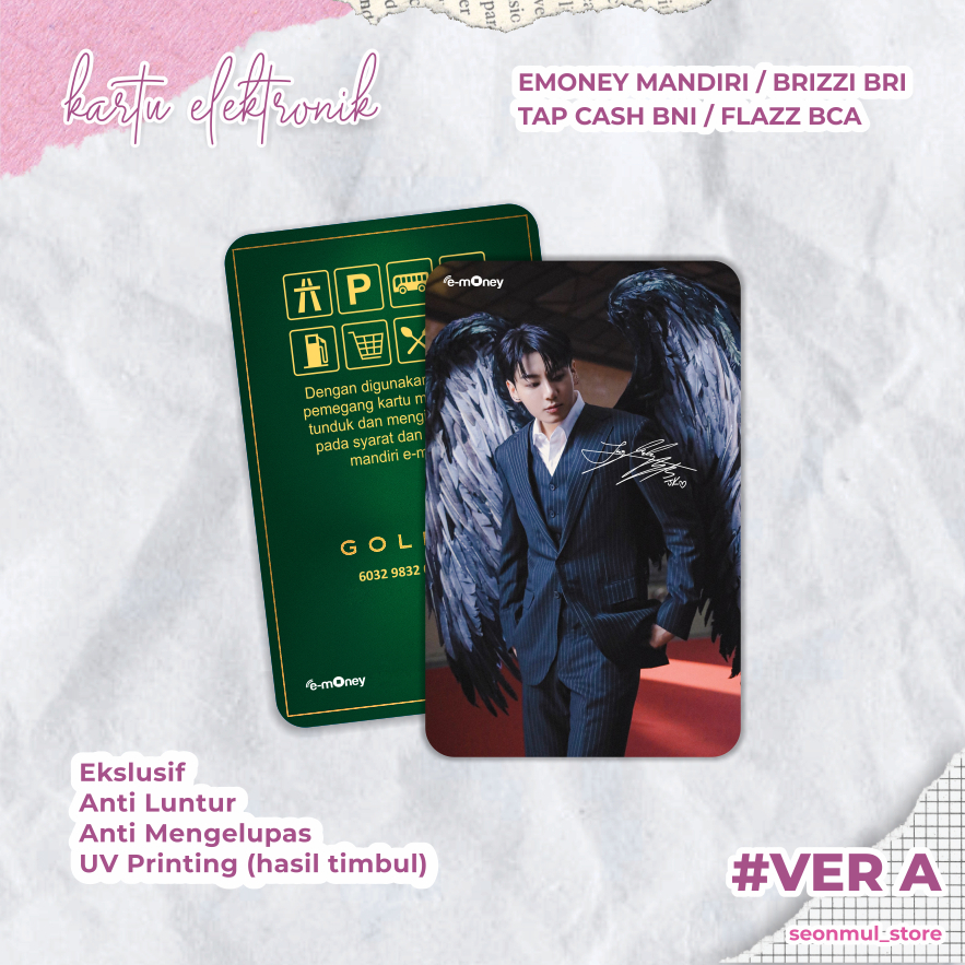 READY STOCK EMONEY JUNGKOOK BTS GOLDEN VER. A / BRIZZI FLAZZ TAPCASH TAP CASH