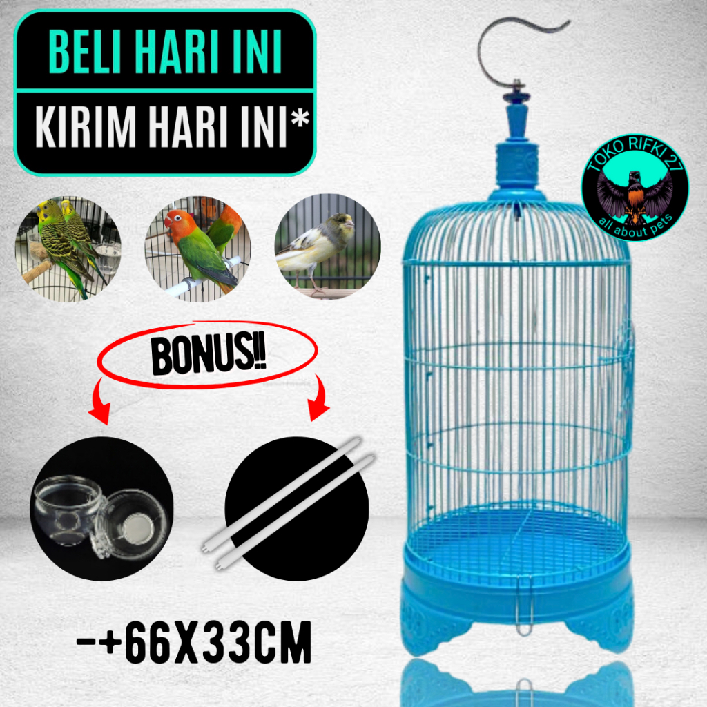 SANGKAR LOVEBIRDS KAPSUL DRAGON BESI TEBAL KANDANG BURUNG KENARI/KHUSUS KIRIMAN LUAR PULAU