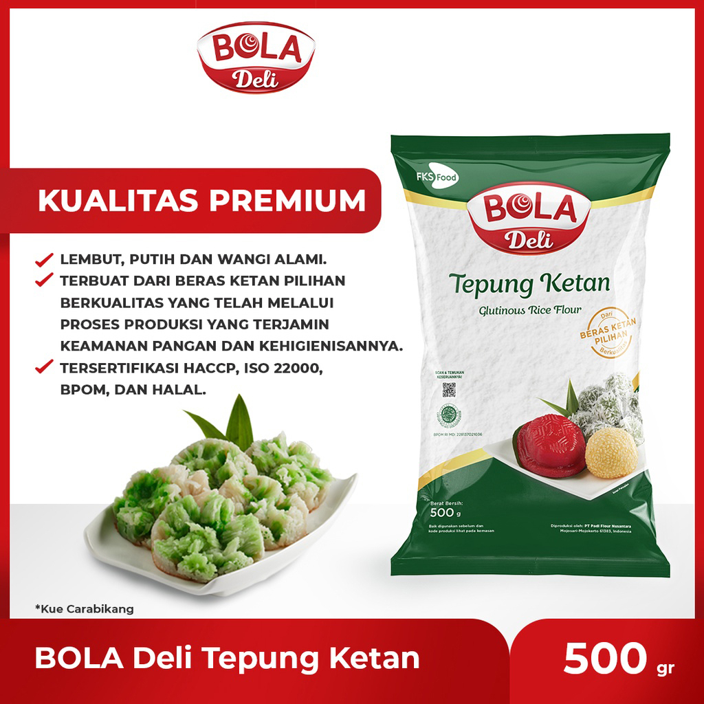 

tepung ketan merk bola deli