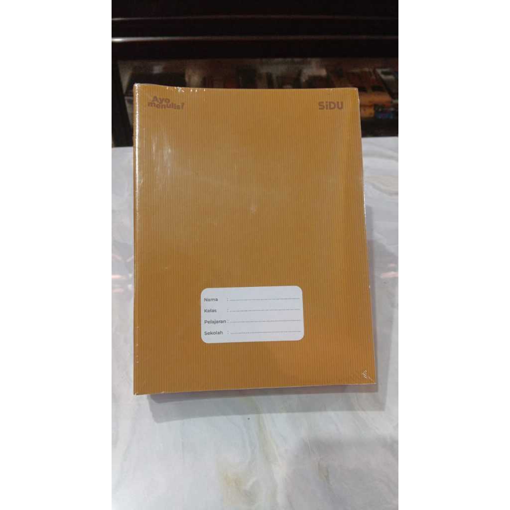 

BUKU TULIS SIDU SAMPUL COKLAT KRAFT ISI 40 LEMBAR 1 PACK 10 BUKU
