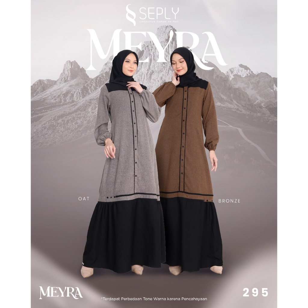 GAMIS MEYRA 295 OAT, BRONZE DAILY WEAR, DAILY DRESS, KASUAL WEAR, PAKAIAN HARIAN, GAMIS HARIAN, GAMI