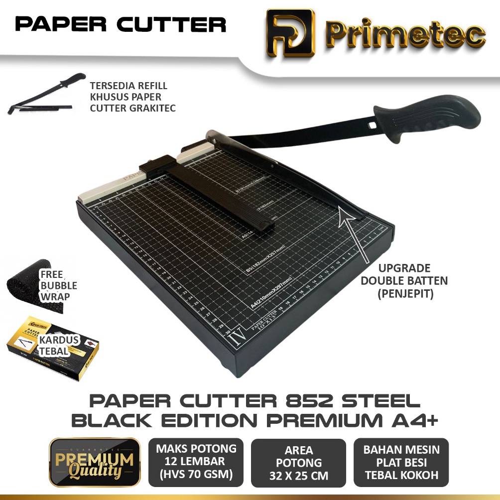 

Paper Cutter A4 Alat Potong Mesin Pemotong Kertas HVS Sticker Dos PVC ID Card Yellow Board Art Paper Vinyl Bontax Camel Kertas KODE E4F1