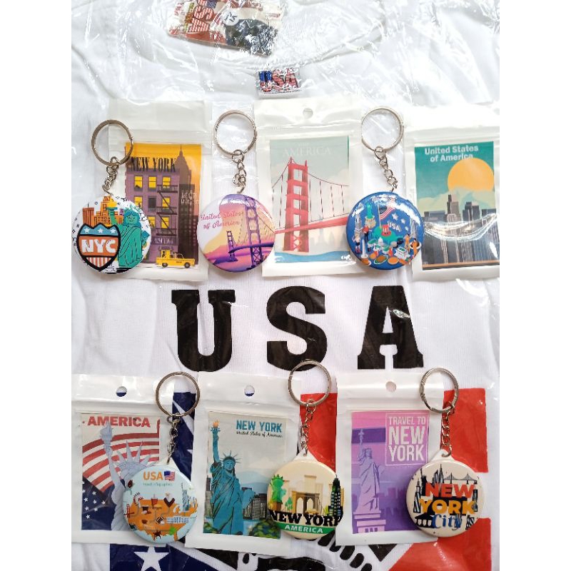 Gantungan kunci amerika souvenir new york amerika