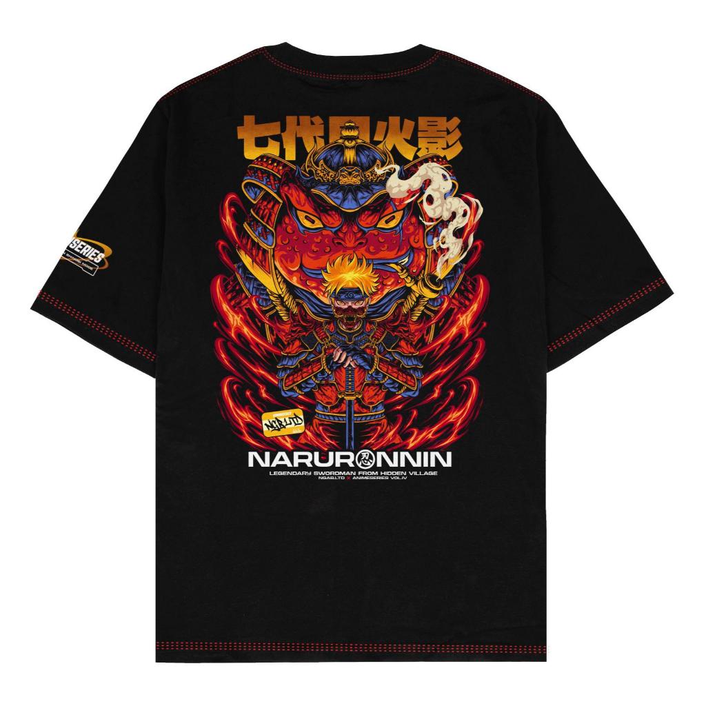 [ORI] Ngab Kaos Baju Distro Naruronnin Unisex Hitam NB157 Pria Wanita Cotton Combed 24s Kaos Pria