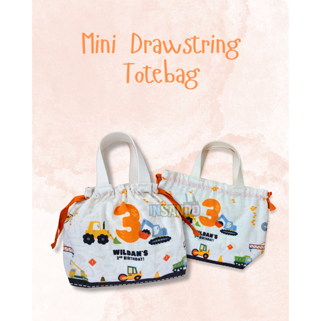 

Custom Goodie Bag Hampers Ultah Anak Mini Serut Totebag