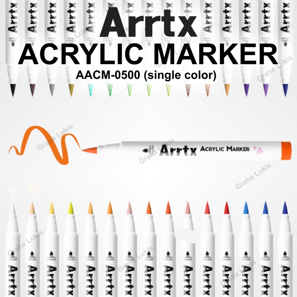 

ARRTX Acrylic Marker Brush Pen AACM-0500 - SATUAN