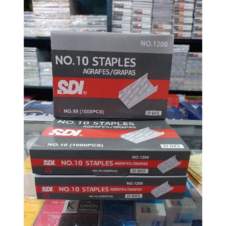 

SDI NO1 STAPLES ISI ISI STAPLES NO1 2 BOX KECIL 12 KODE D8J5