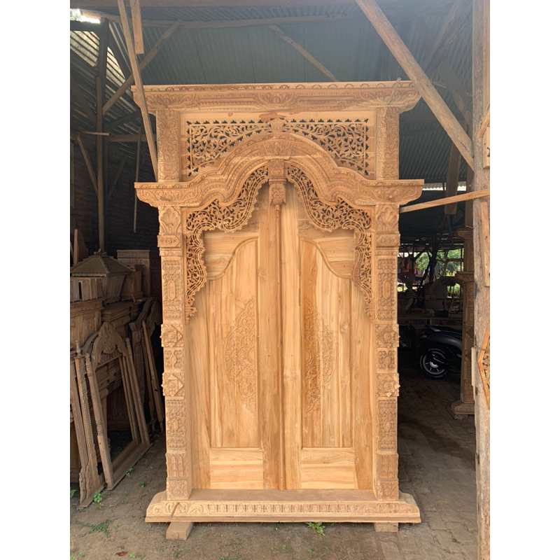 pintu gebyok rumah pintu ukiran gebyok minimalis kusen rumah pintu rumah kayu jati