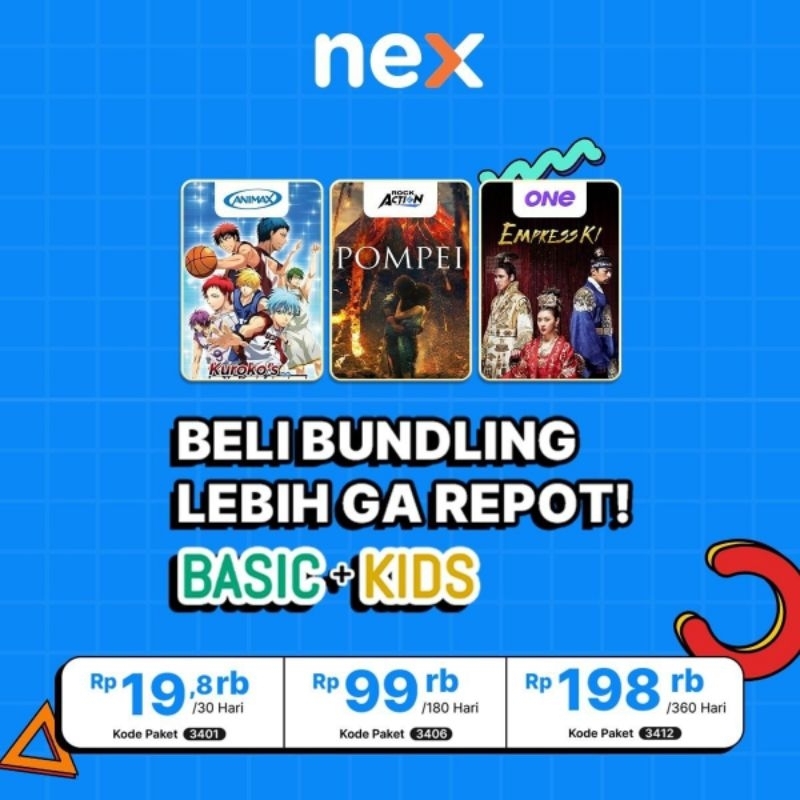 (PROMO) Paket Nex Parabola Basic + Kids